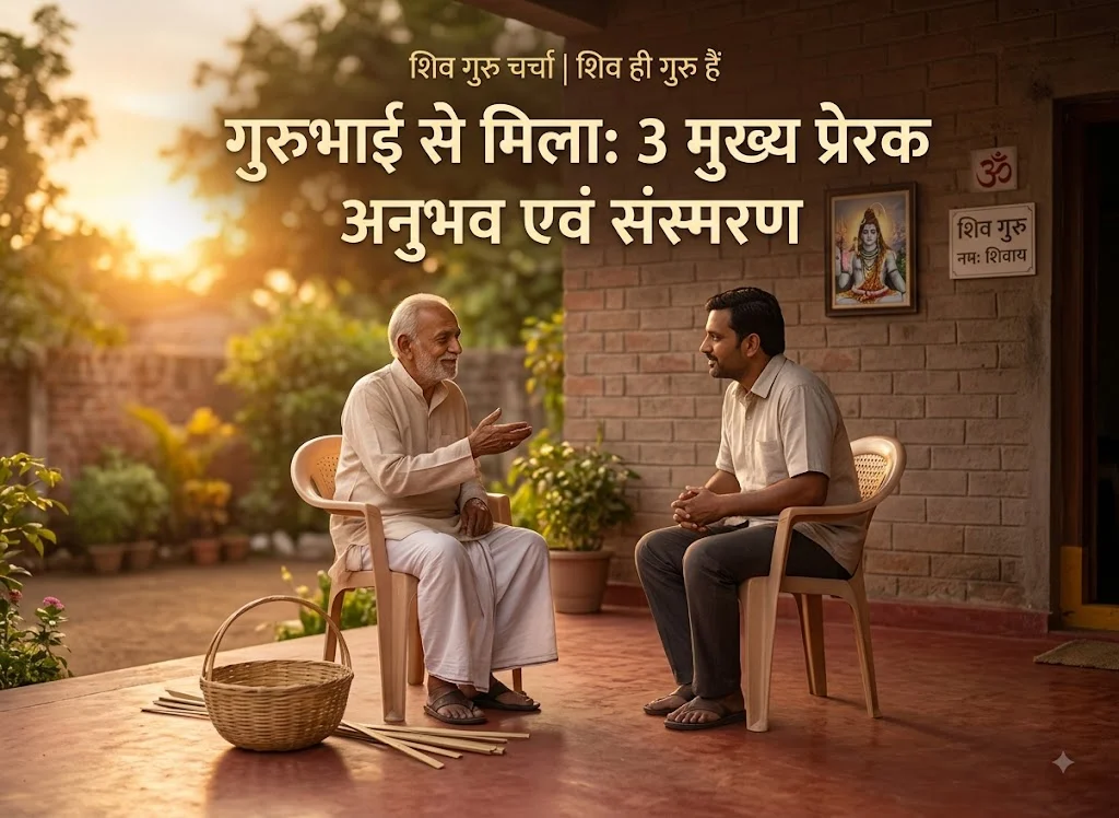 गुरुभाई से मिला: 3 मुख्य प्रेरक अनुभव एवं संस्मरण