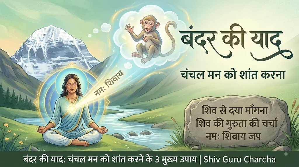 बंदर की याद: चंचल मन को शांत करने के 3 मुख्य उपाय