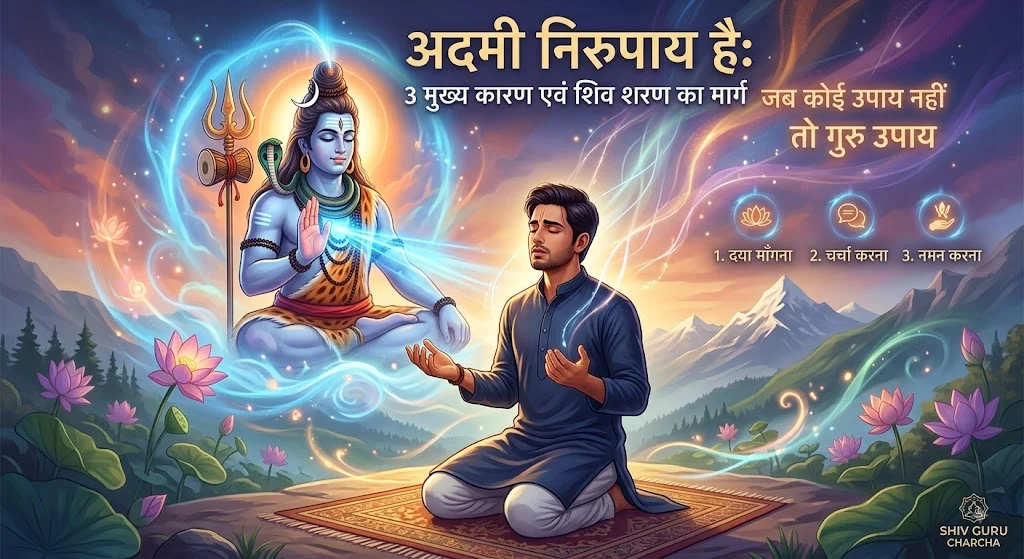 आदमी निरुपाय है: 3 मुख्य कारण एवं शिव शरण का मार्ग